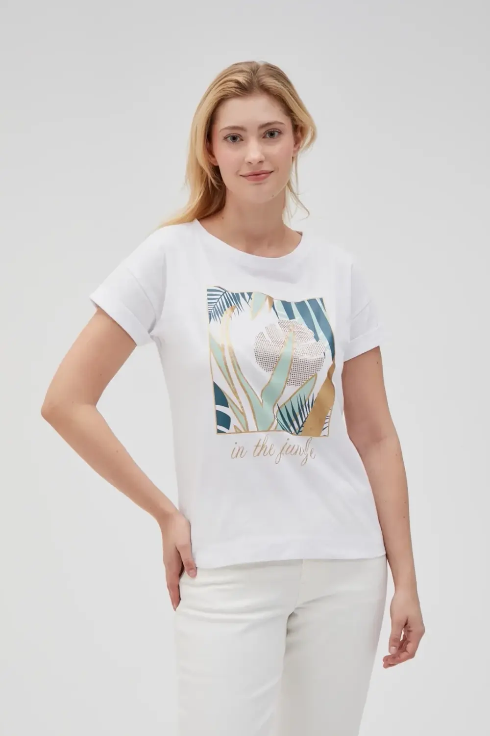 Marisse Women's T-Shirt L-Ts-4633 White