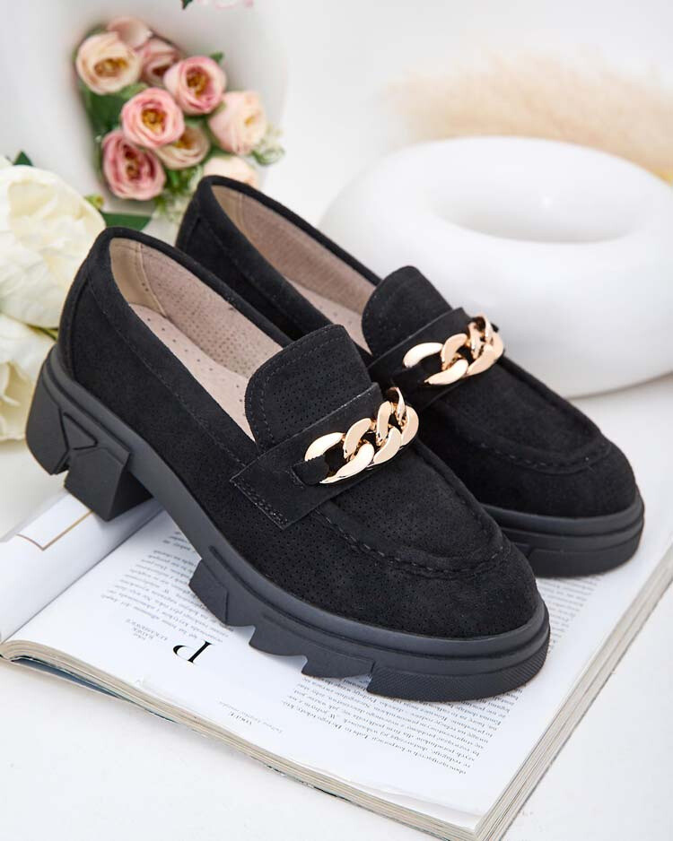 Resti Eco-suede moccasins with Zaffix embellishment