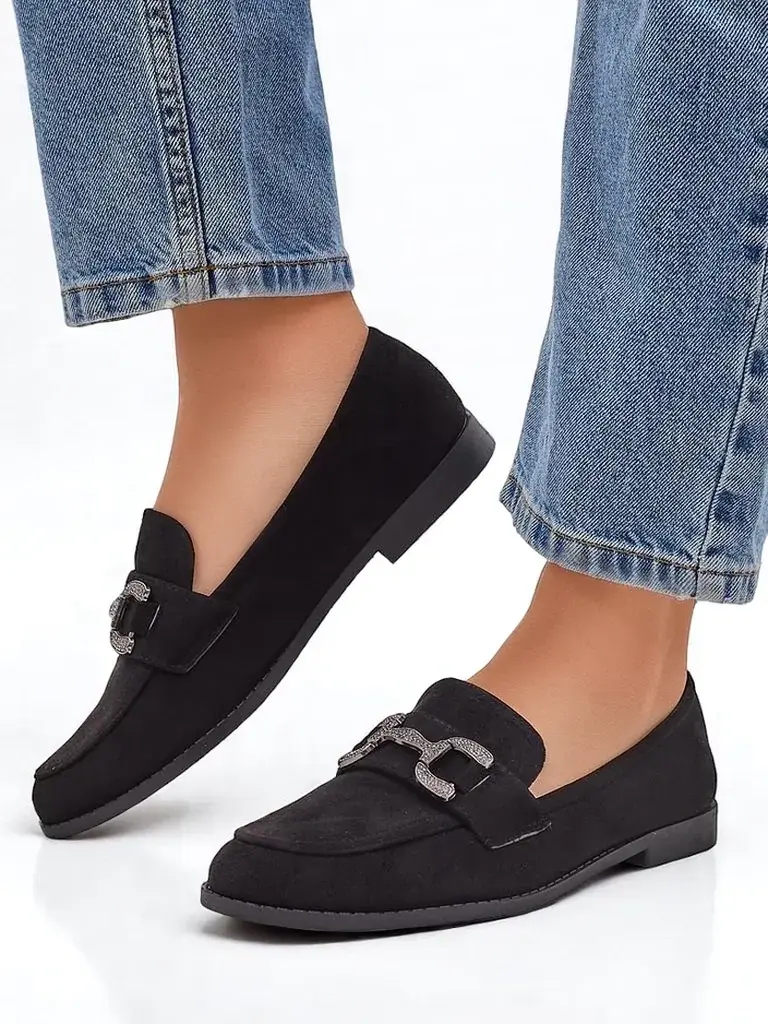 Resti Elegant women's loafers with a zirconia decoration Zante