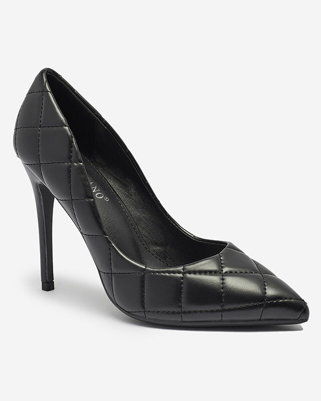 Resti Women's quilted pumps in black color Duclisa- Footwear