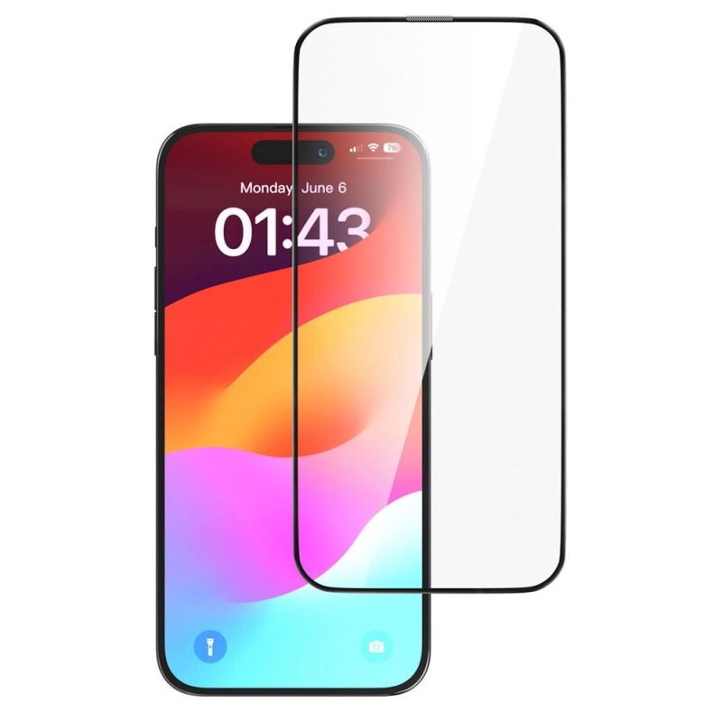 Devia ochranné sklo Star Series Full Screen pre iPhone 13/13 Pro - Black Frame