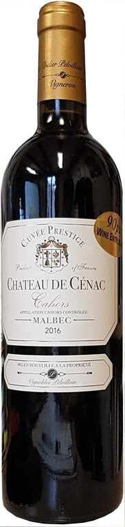Vinařství Pelvillain Malbec Cuvée Prestige 2020, Chateau de Cénac, Cahors