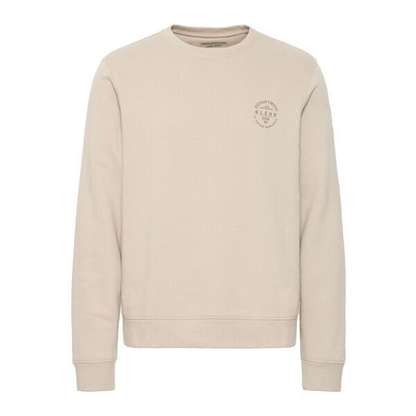 BLEND BHIBAI SWEATSHIRT Pánská mikina přes hlavu, béžová, velikost