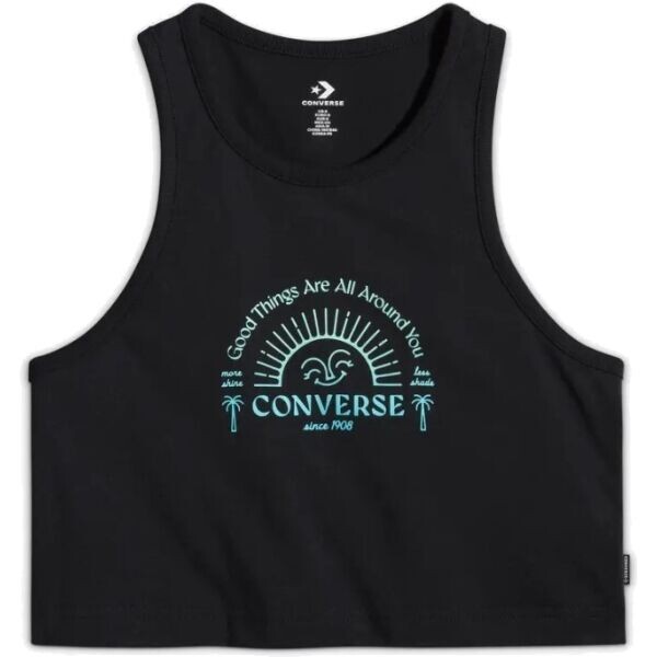 Converse GOOD VIBES Dámský top, černá, velikost