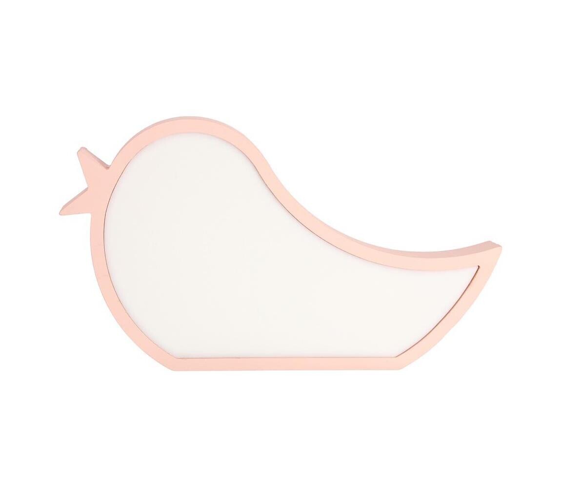 LED Dětská stolní lampa BIRD LED/12W/230V růžová