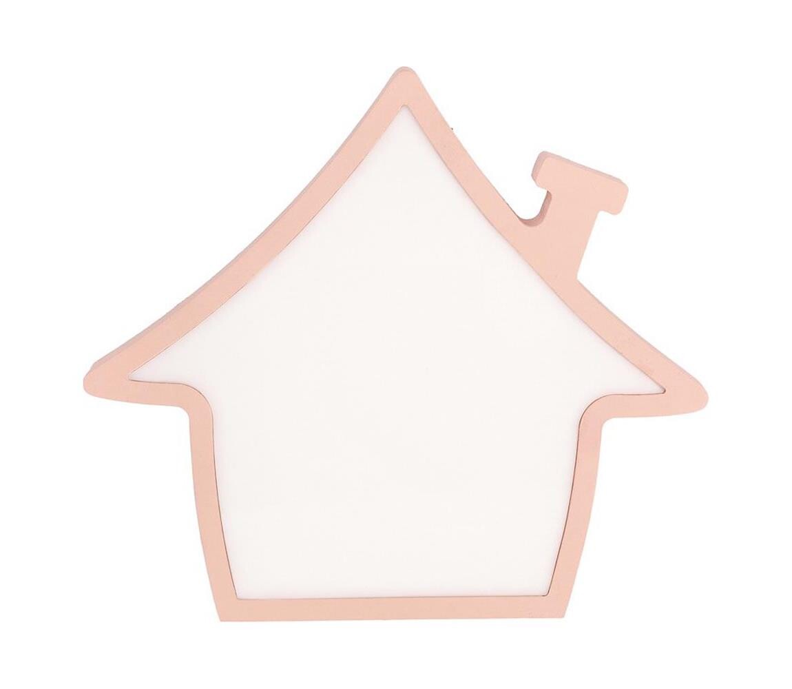 LED Dětská stolní lampa HOUSE LED/10W/230V růžová