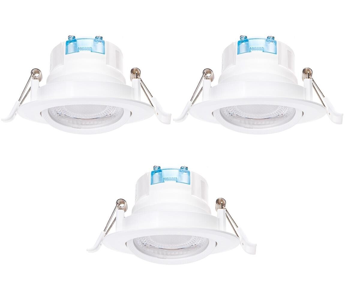 B.V.  - SADA 3x LED Podhledové svítidlo LED/5W/230V 3000K pr. 8,5 cm bílá