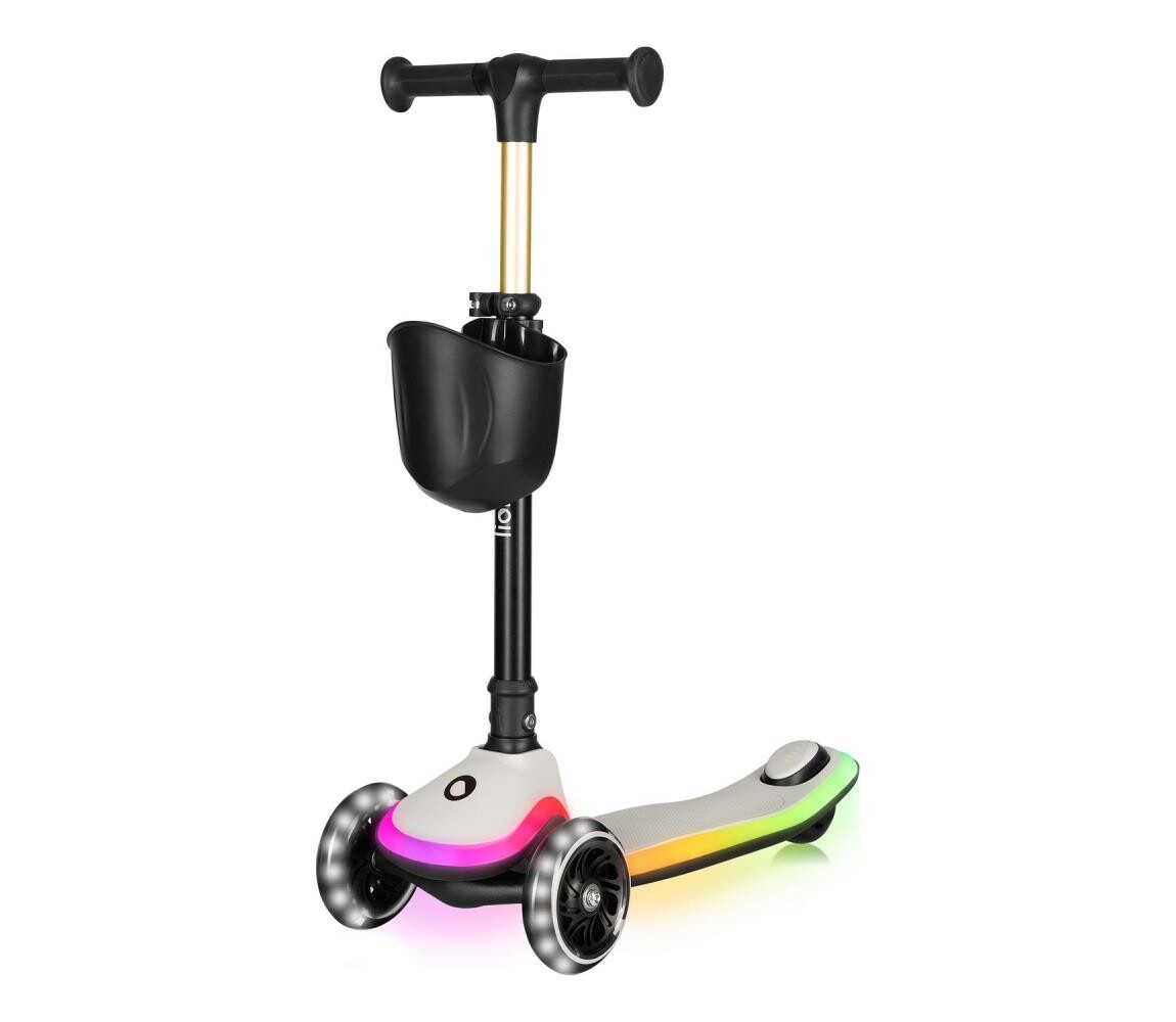 Lionelo Lionelo - Dětská koloběžka MEY 3xAAA Beige Sand