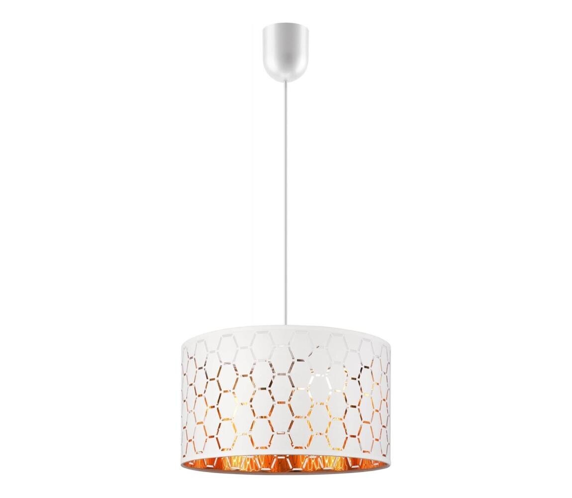 Lustr na lanku ULLE 1xE27/15W/230V bílá