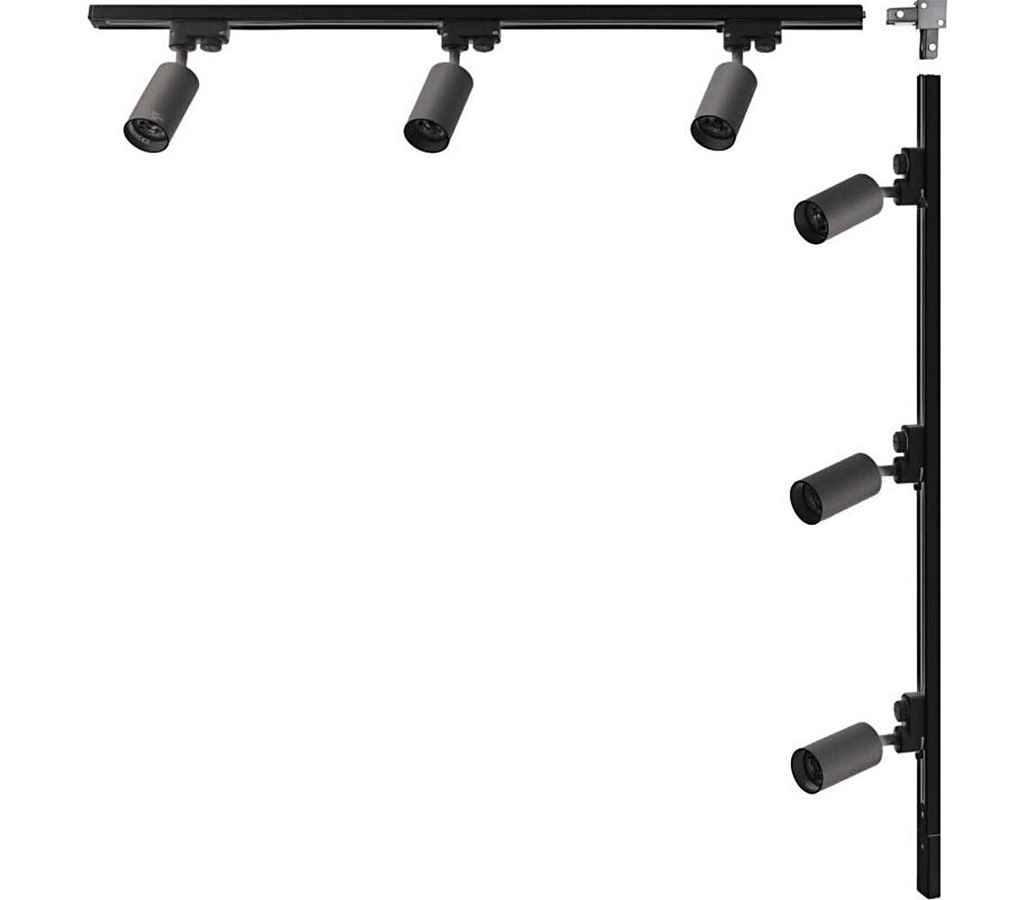 Zuma Line Zuma Line 3562 - Bodové svítidlo v lištovém systému TUBE 6xGU10/35W/230V černá