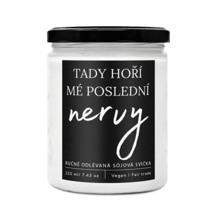 Soaphoria tady hoří mé poslední nervy svíčka 220ml varianta: Černé hrozny