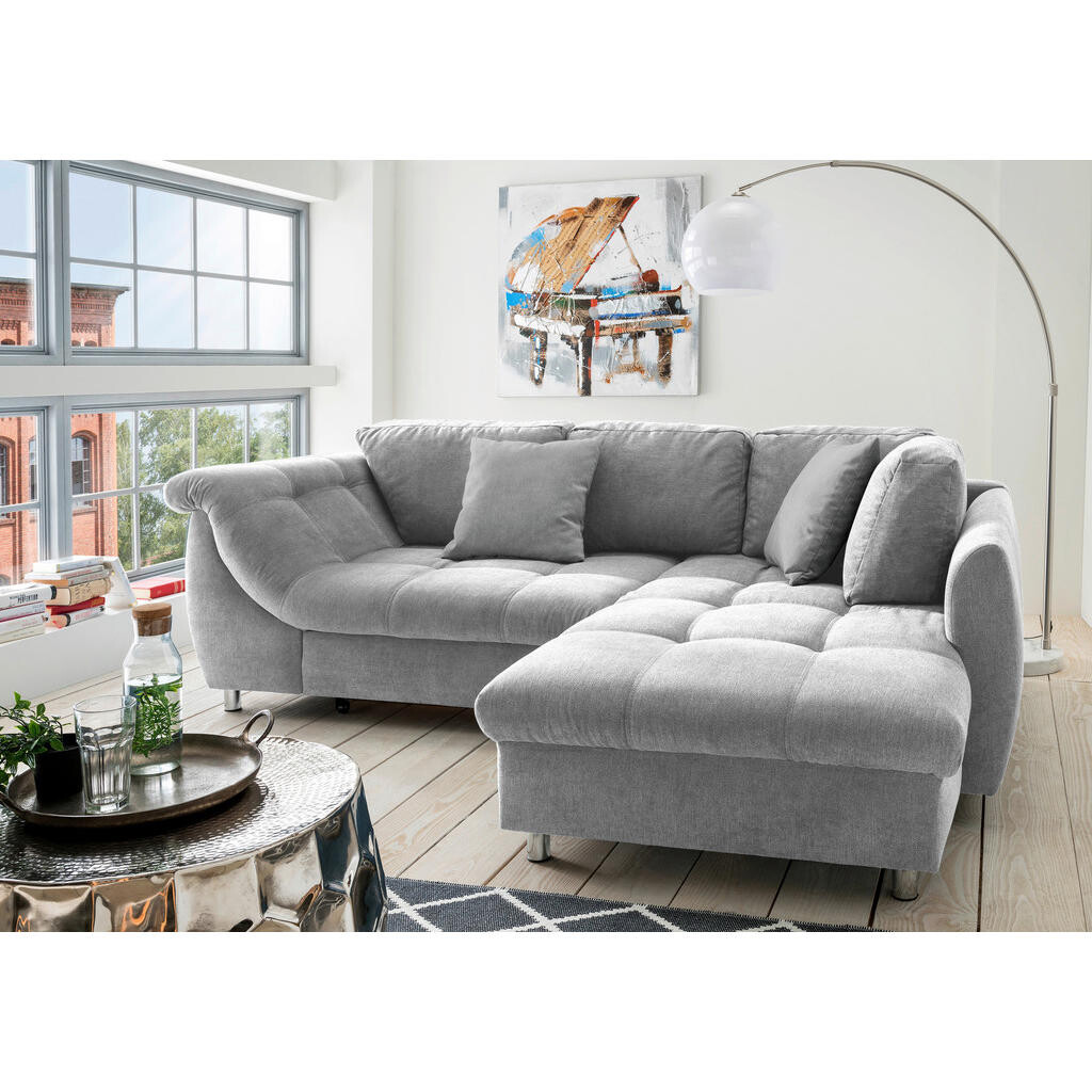 Livetastic ROHOVÁ ROZKLÁDACÍ POHOVKA, textil, šedá