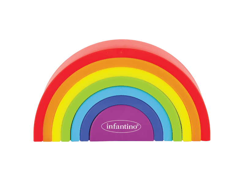 Infantino Skládačka duha Magic Rainbow