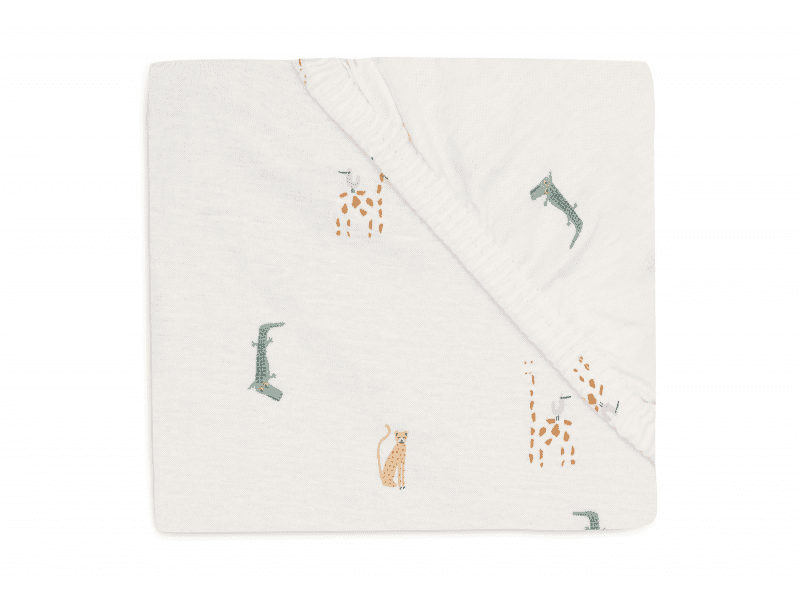 Jollein Prostěradlo napínací 40/50 x 80/90 cm Jungle Jambo