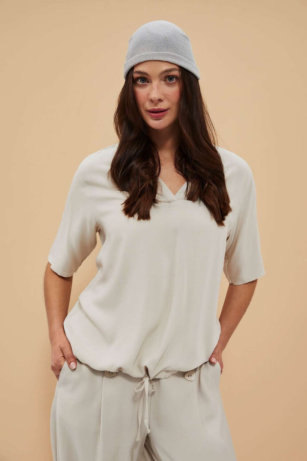 Marisse Women's Shirt L-Ko-4032 L.Beige