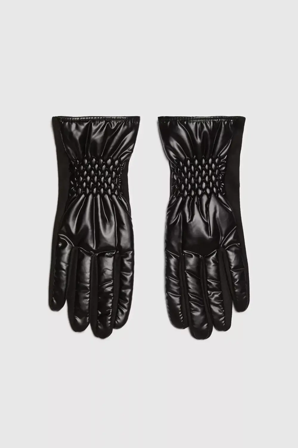 Marisse Quilted Gloves Black