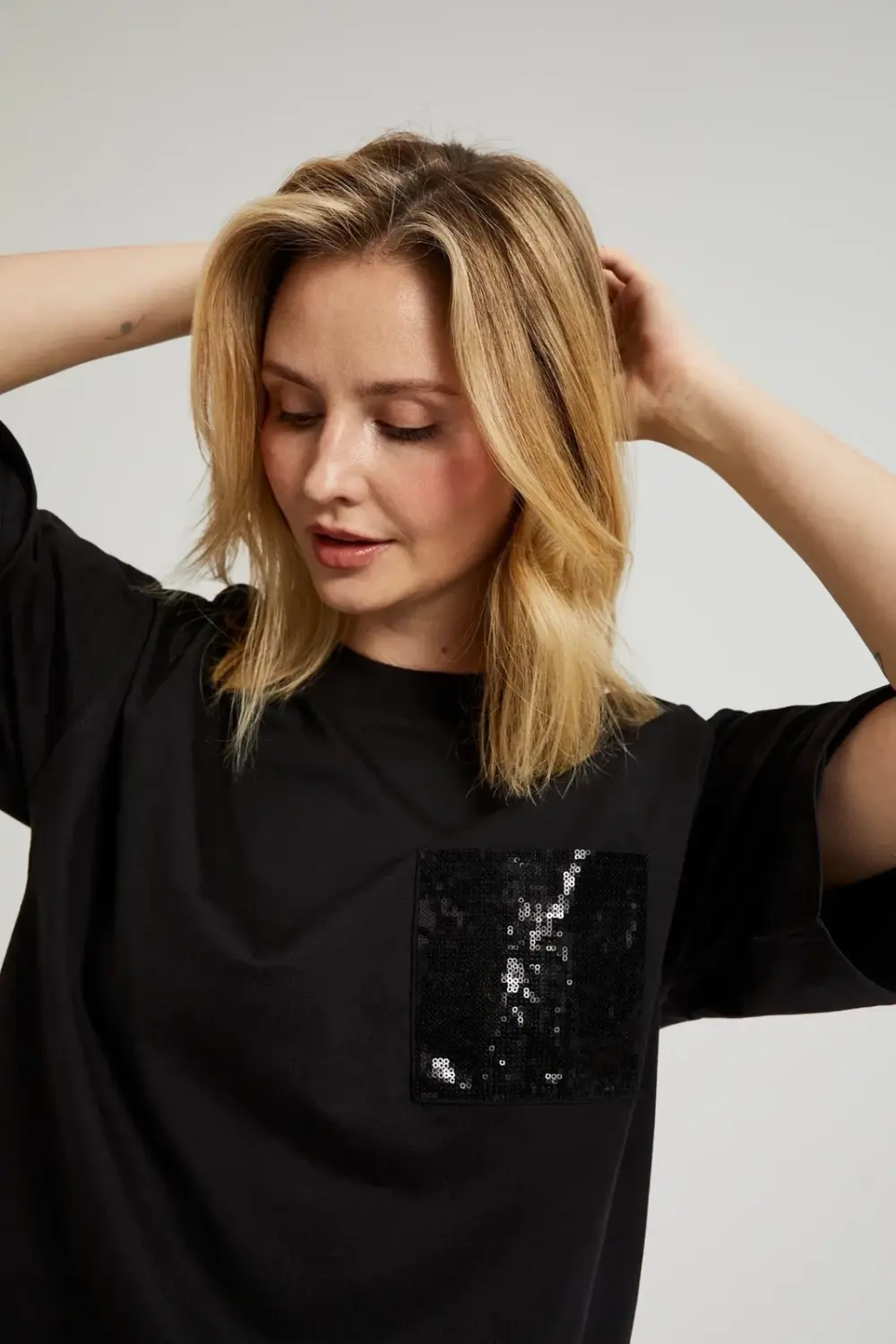 Marisse Women's Blouse L-Ts-4431 Black