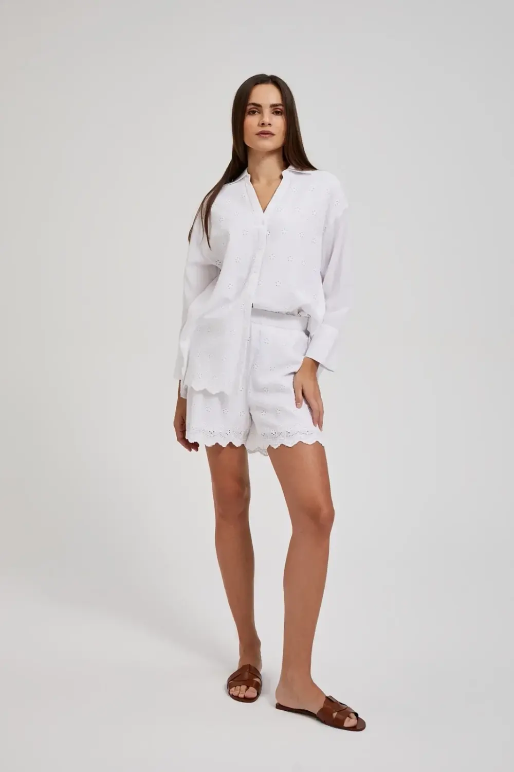 Marisse Women's Shorts L-Sh-4309 White