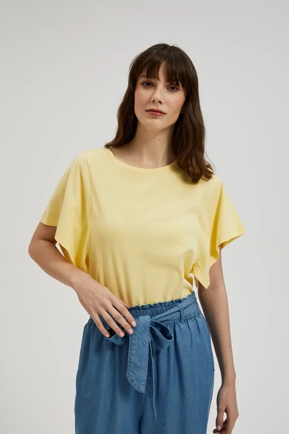 Marisse Women's Blouse L-Ts-4364 L.Yellow