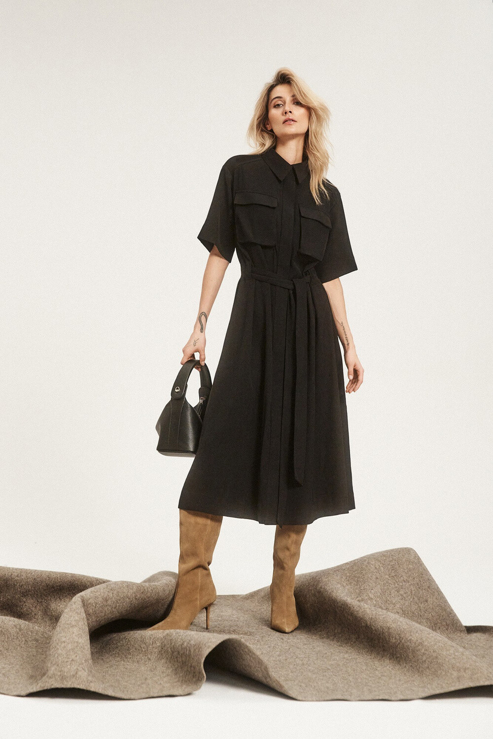 Marisse Women's Dress L-Su-4310 Black