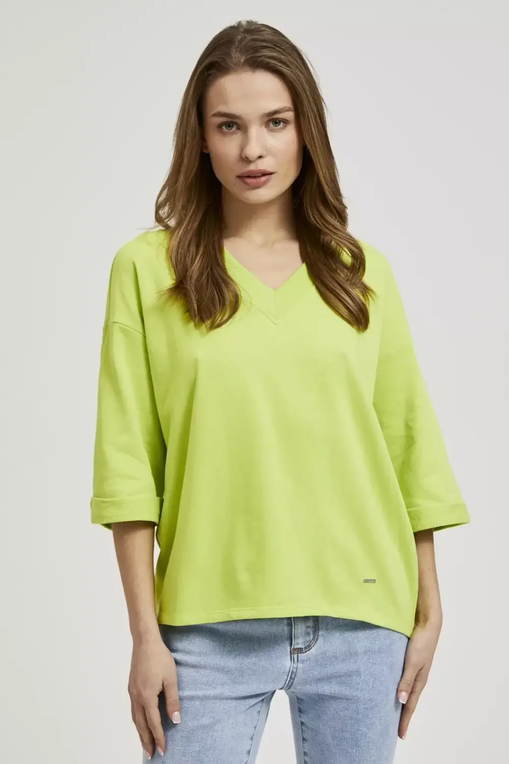 Marisse Women's Sweatshirt L-Bl-4317 Green