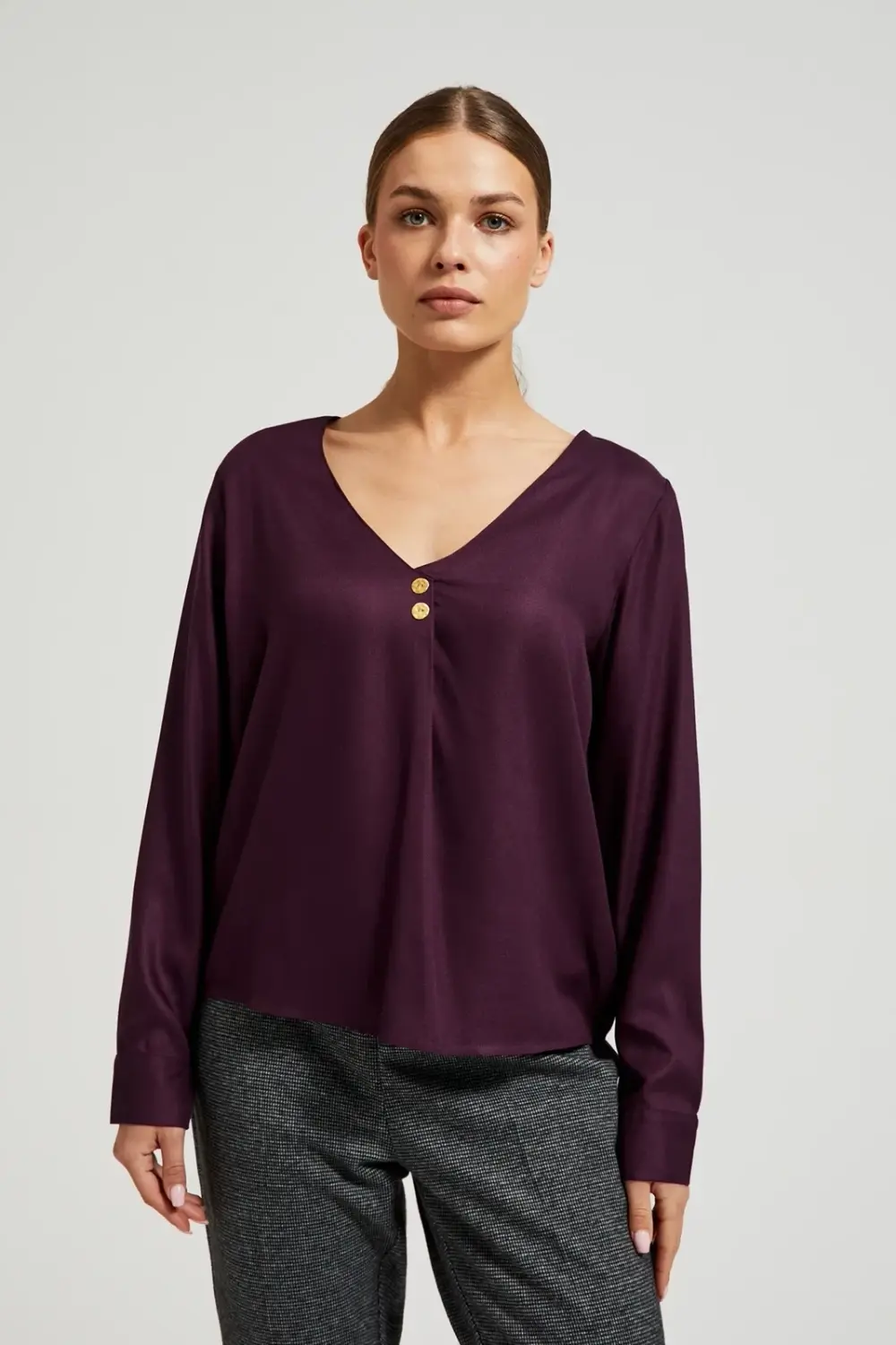 Marisse Women's Shirt Z-Ko-4512 D.Violet
