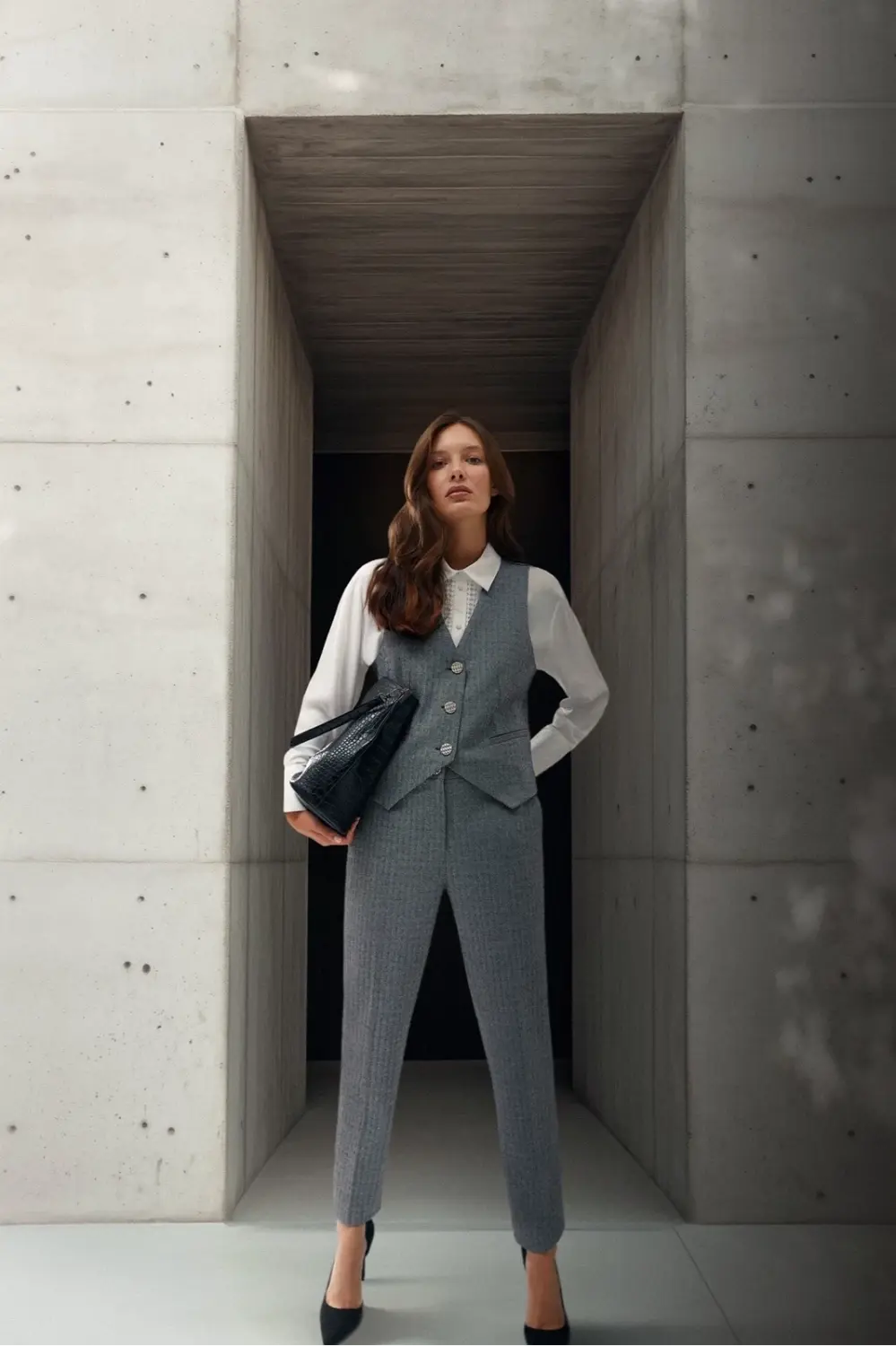 Marisse Women's Trousers Z-Sp-4502 Grey