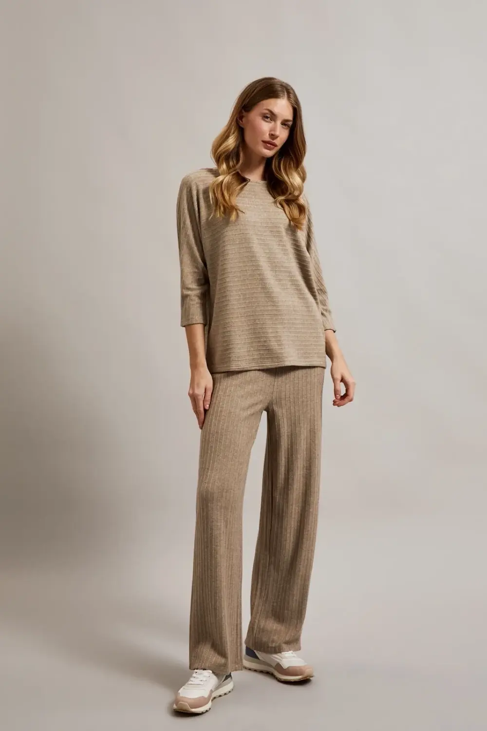 Marisse Women's Trousers Z-Sp-4520 Beige Melange