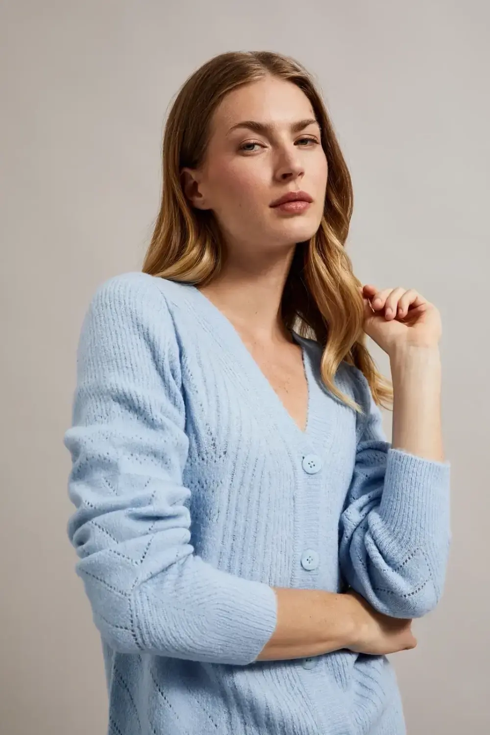 Marisse Women's Sweater Z-Sw-4508 L.Blue