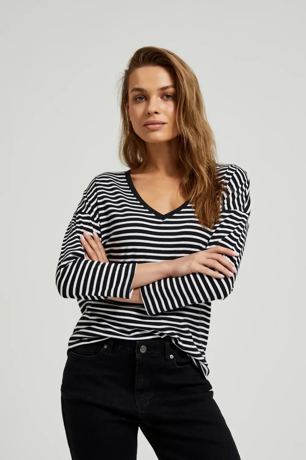 Marisse Women's Blouse Z-Ts-4504 Black