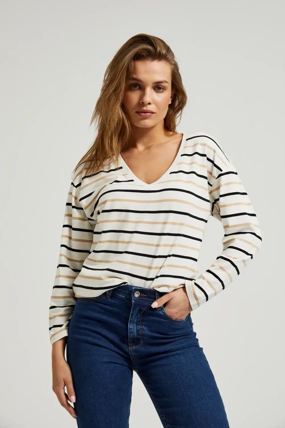 Marisse Women's Blouse Z-Ts-4503 Off White