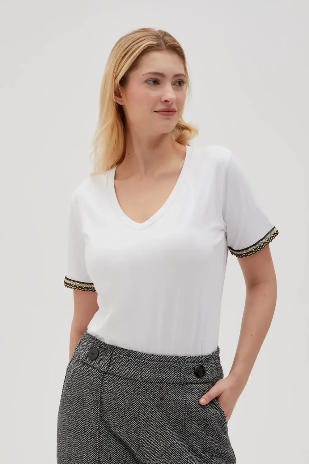 Marisse Women's Blouse Z-Ts-4540 White