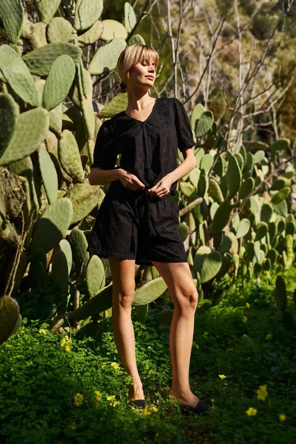 Marisse Women's Shorts L-Sh-4612 Black