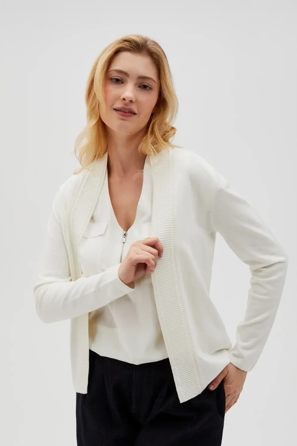 Marisse Women's Sweater L-Sw-4603 Off White