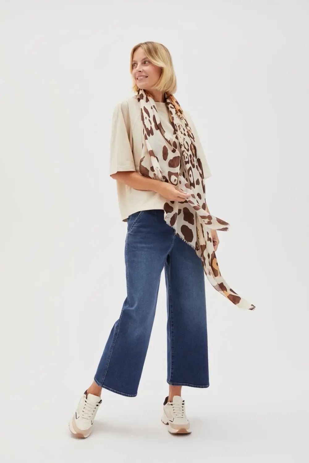 Marisse Women's Scarf L-Sz-4604 D.Brown