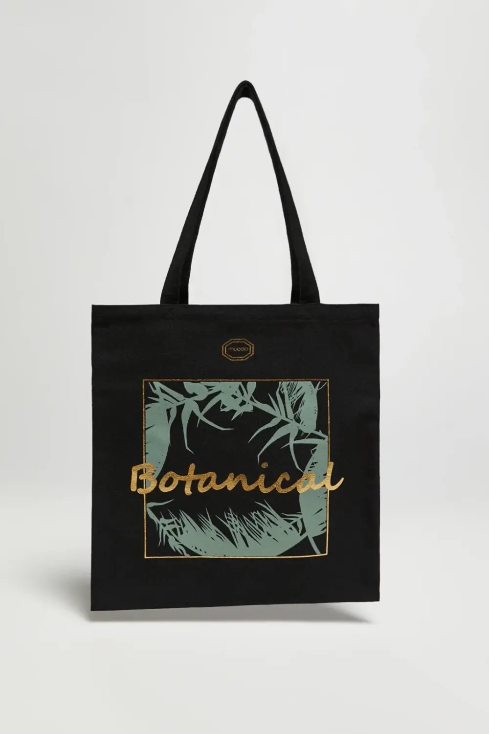 Marisse Black Shopper Bag With Inscription