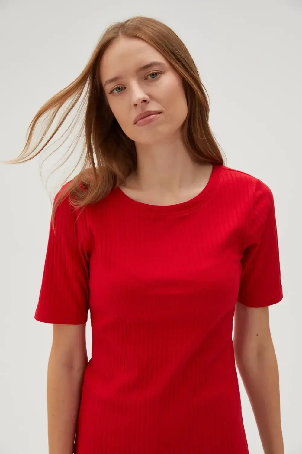 Marisse Women's T-Shirt L-Ts-4602 Red