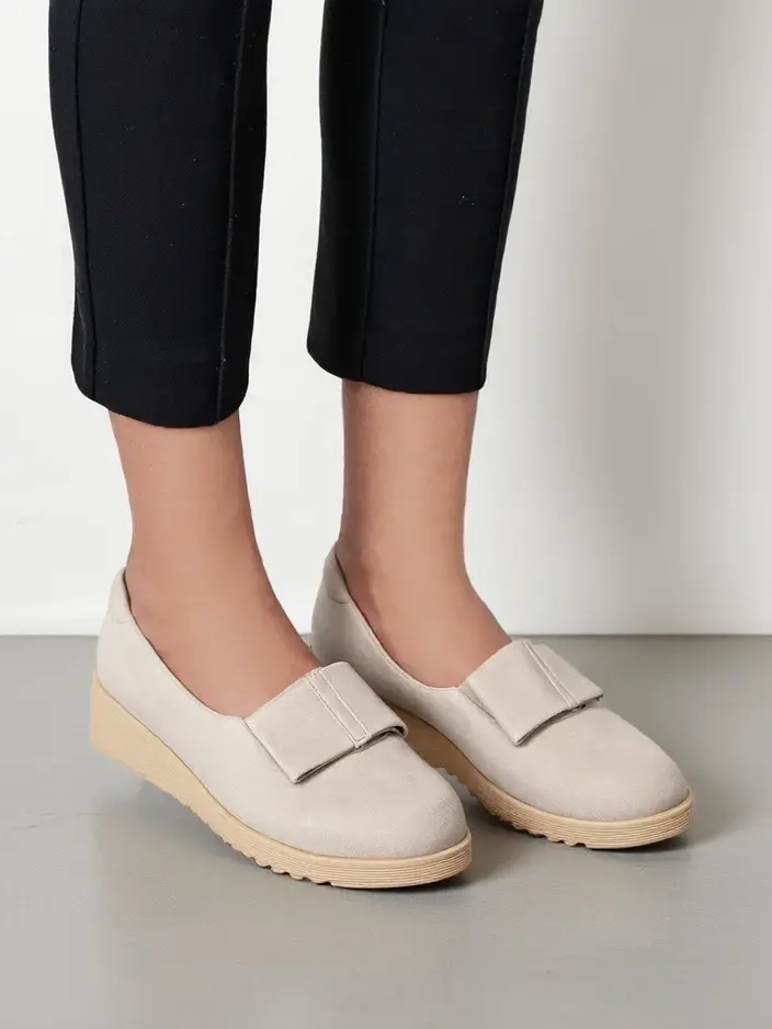 Resti Ladies' moccasins on a low wedge Qomman