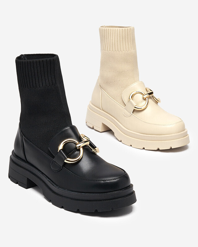 Resti Beige women's high-top Qenarisa shoes - Footwear