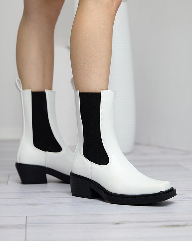 Resti White women's high slip boots Darran - Footwear