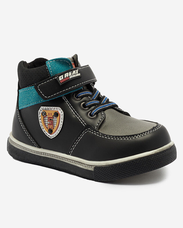 Resti Black boys' boots Wiasio- Footwear