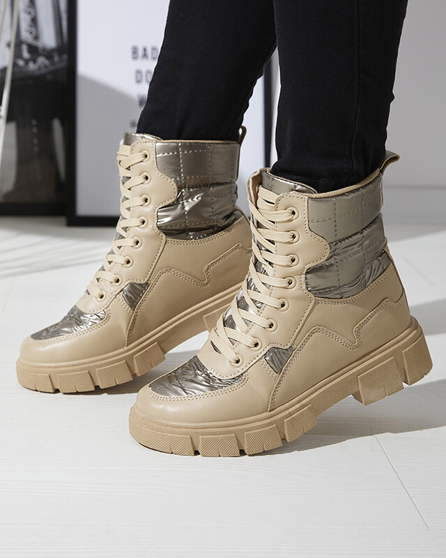 Resti Light brown women's uninsulated bagger boots Qertera- Footwear