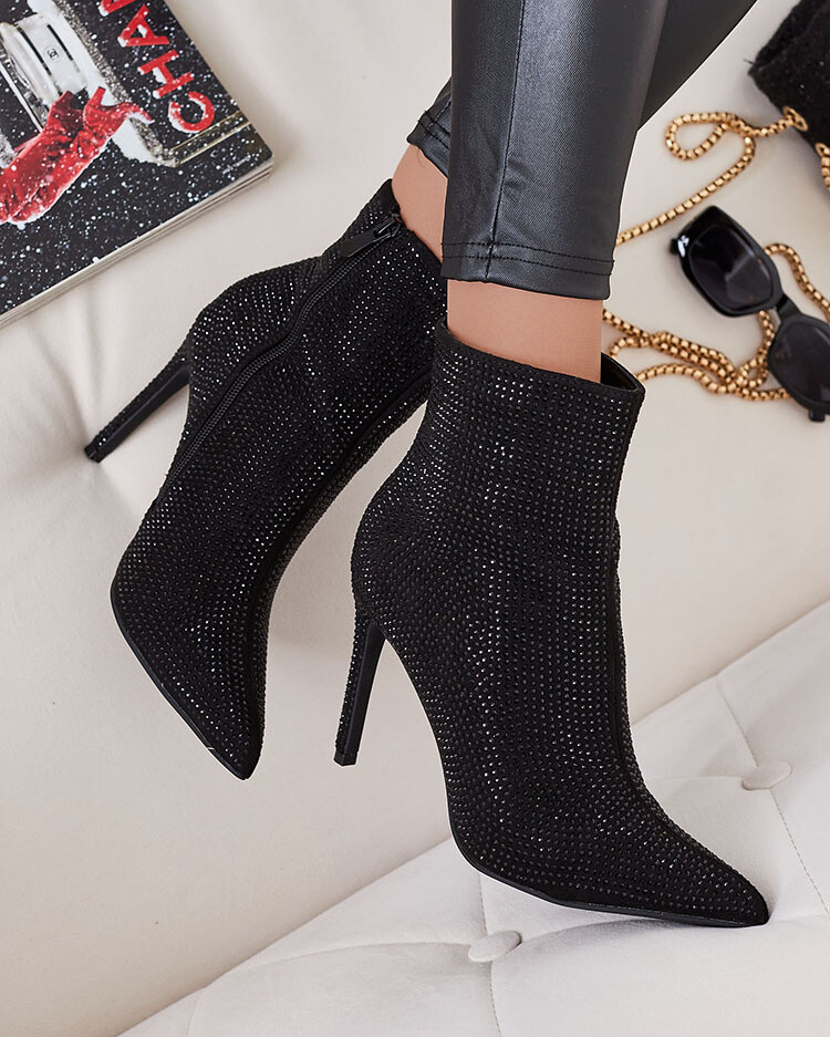 Resti Women's Lekirisa Zirconia Stiletto Boots