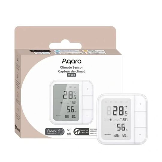 Aqara Smart Home Climate Sensor W100, Zigbee a Thread senzor teploty a vlhkosti
