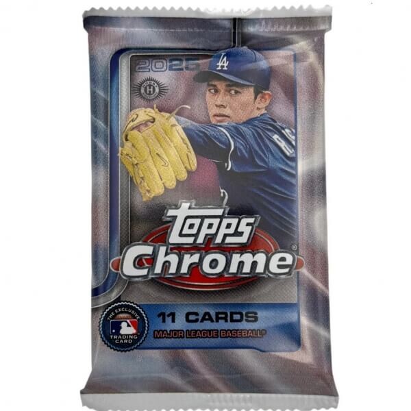 2025 Topps Chrome Baseball Hobby Jumbo balíček