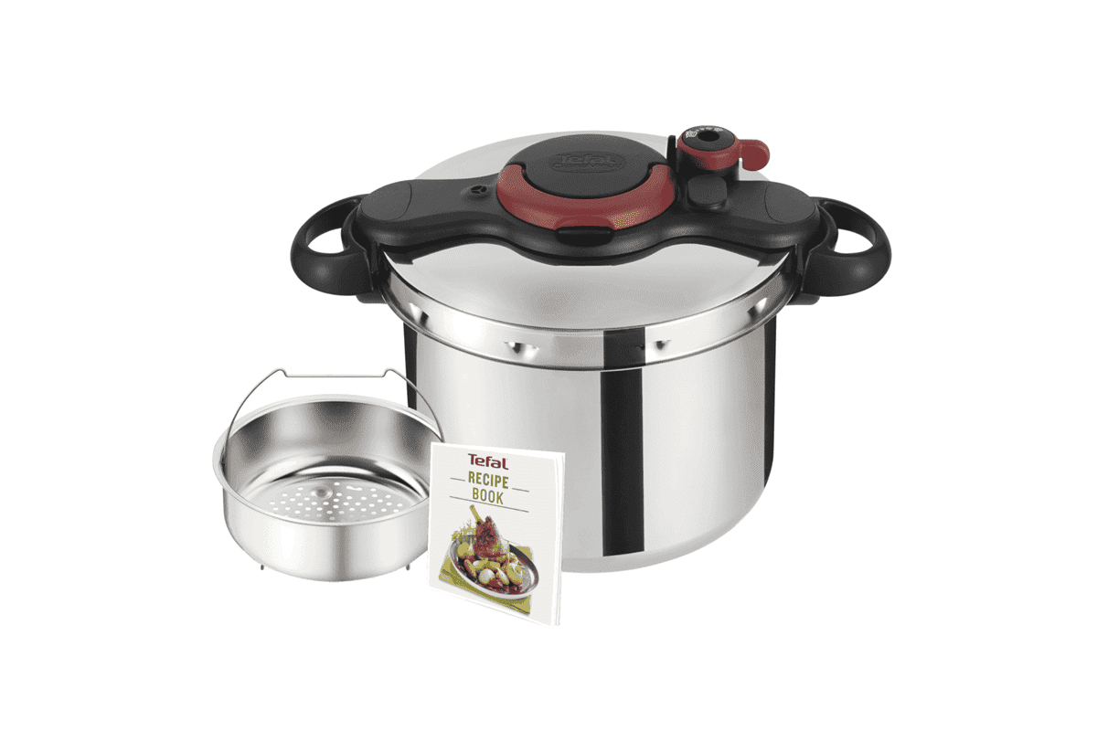 Tlakový hrnec Tefal Clipso Minut Easy 9 l P4624966 Nerezový/Černý