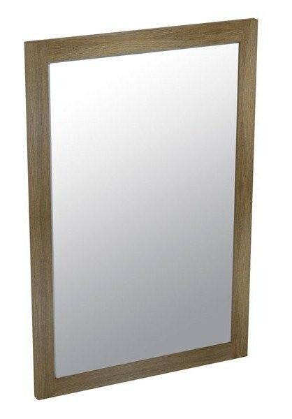 Sapho LARITA zrcadlo v dřevěném rámu 500x750x20mm, dub graphite VYSTAVENÉ ZBOŽÍ, TOP STAV, BEZ ZÁRUKY NA POVRCHOVÉ VADY  (ZÁRUKA 1 ROK)