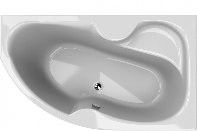 HOPA Asymetrická vana GELA 150 x 105 cm pravá - VANA Z VÝSTAVKY S NAMONTOVANÝMI NOŽIČKAMI, BEZ ZÁRUKY NA POVRCHOVÉ VADY, VELMI DOBRÝ STAV