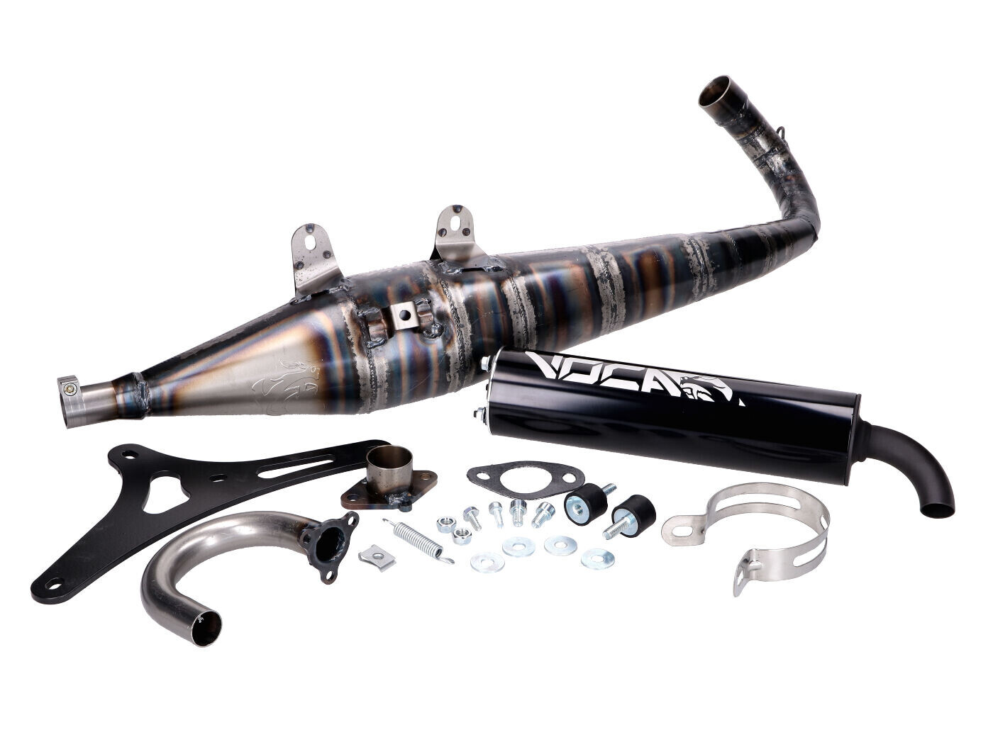 Voca Racing Výfuk VOCA Corse černý Aprilia, Gilera, Italjet, Piaggio 125, 150 2T