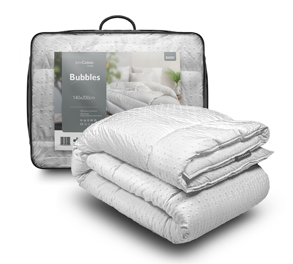 Prošívaná celoroční přikrývka BUBBLES 160x200 cm mikrovlákno John Cotton